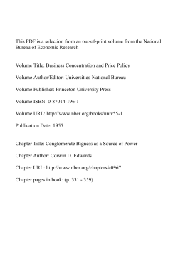 Conglomerate Bigness as a Source of Power