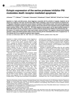 Ectopic expression of the serine protease inhibitor PI9