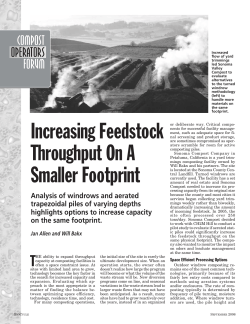 Increasing Feedstock Throughput On A Smaller Footprint