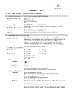 Safety Data Sheet - Pfizer Injectables