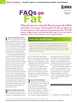 FAQs on Fat - Ventura College