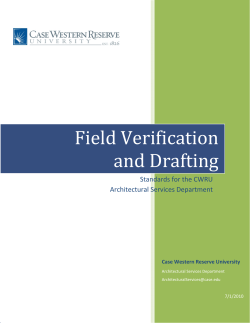 Field Verification and Drafting - Case Western Reserve University