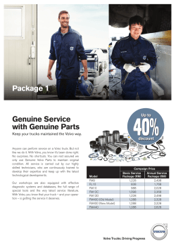 Genuine Service with Genuine Parts Package 1