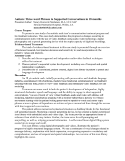 Autism: Three-word Phrases to Supported Conversations in 18 months