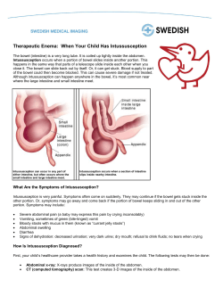 Therapeutic Enema: When Your Child Has Intussusception