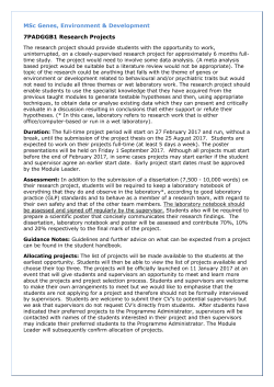 Research Projects - King`s College London