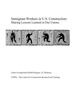Immigrant Workers in Construction