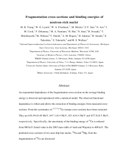 Fragmentation cross-sections and binding