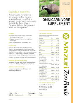 omnicarnivore supplement