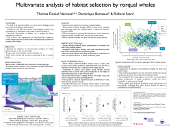 Multivariate analysis of habitat selection by rorqual whales PDF