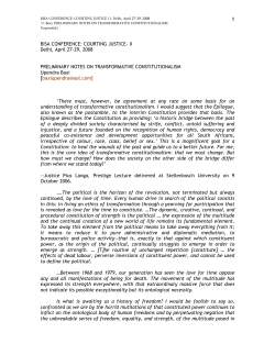 Preliminary Notes on Transformative