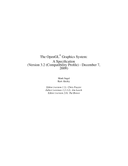 OpenGL 3.2 (Compatibility Profile) - December 7