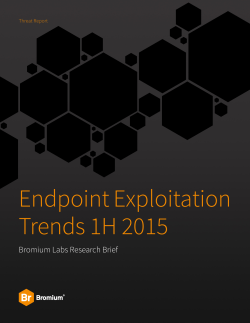 Endpoint Exploitation Trends 1H 2015