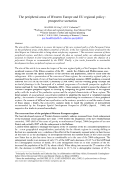 The peripheral areas of Western Europe and EU