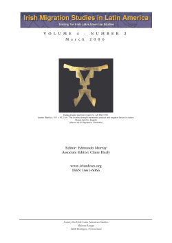 Volume 4, Number 2 - Society for Irish Latin American Studies