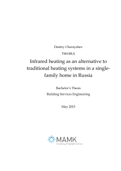 Infrared heating as an alternative to traditional heating systems in a