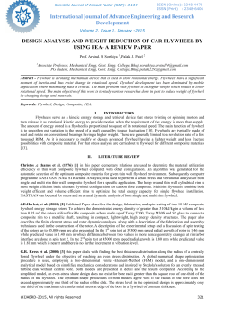Design analysis and weight reduction of car flywheel by