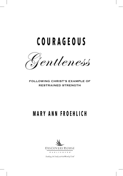 Courageous Gentleness Sample Chapter