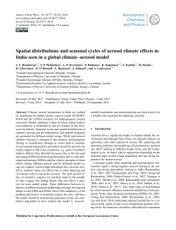 Spatial distributions and seasonal cycles of aerosol climate effects in