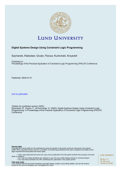 Digital Systems Design Using Constraint Logic