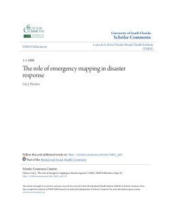 The role of emergency mapping in disaster response