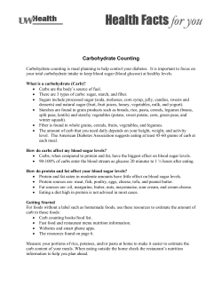 carbohydrate counting
