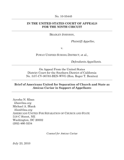 an amicus brief - Americans United for Separation of Church and State