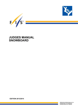 judges manual snowboard - FIS-Ski