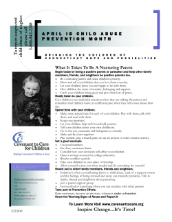 Nurturing Parents - Covenant to Care for Children