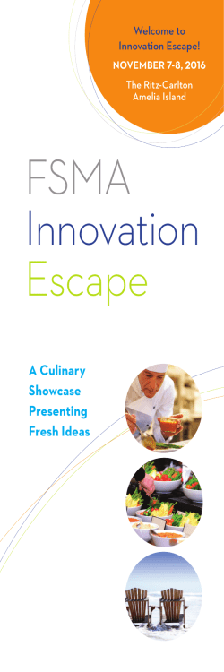 FSMA Innovation Escape