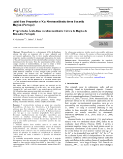 Acid-Base Properties of Ca-Montmorillonite from Benavila