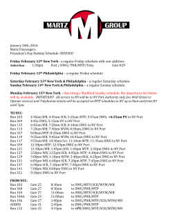 January 26th, 2016 Martz Passengers President`s