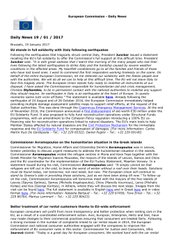 Daily News 19 / 01 / 2017