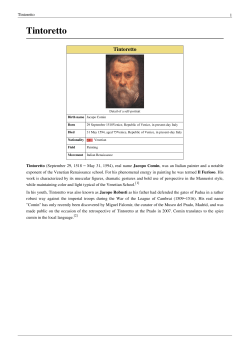 Tintoretto - Saylor Academy