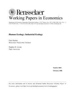 - Department of Economics