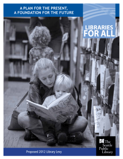 Levy proposal to the City Council