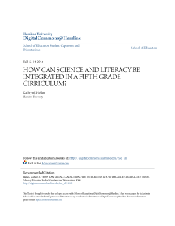 how can science and literacy be integrated in a fifth grade cirriculum?