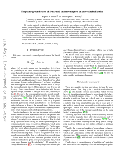 Nonplanar ground states of frustrated antiferromagnets on an