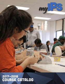 course catalog - Indianapolis Public Schools