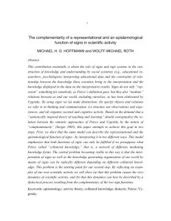 The complementarity of a representational