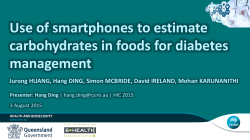 Use of smartphones to estimate carbohydrates in foods for