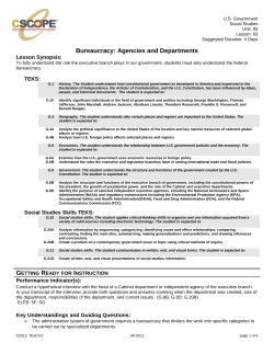 Bureaucracy: Agencies and Departments