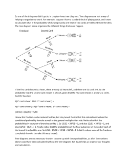 So one of the things we didn`t get to in chapter 4 was tree diagrams