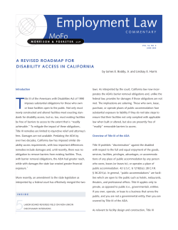 Employment Law - Morrison Foerster