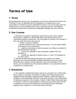 Terms of Use - Beloit Daily News