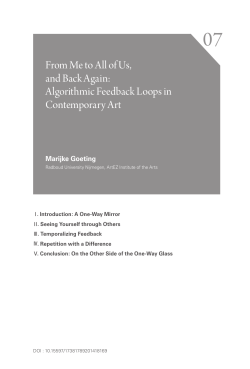 Algorithmic Feedback Loops in Contemporary Art
