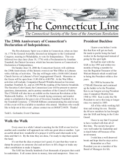 The 230th Anniversary of Connecticut`s Declaration of