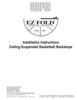 Installation Instructions Ceiling-Suspended Basketball