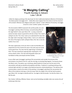 A Weighty Calling - Atonement Lutheran Church