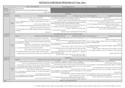 INSTR2015 SYMPOSIUM PROGRAM of 2nd Aug. (Sun)